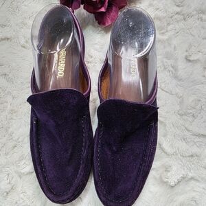 Bernardo Women's Purple Suede Loafers